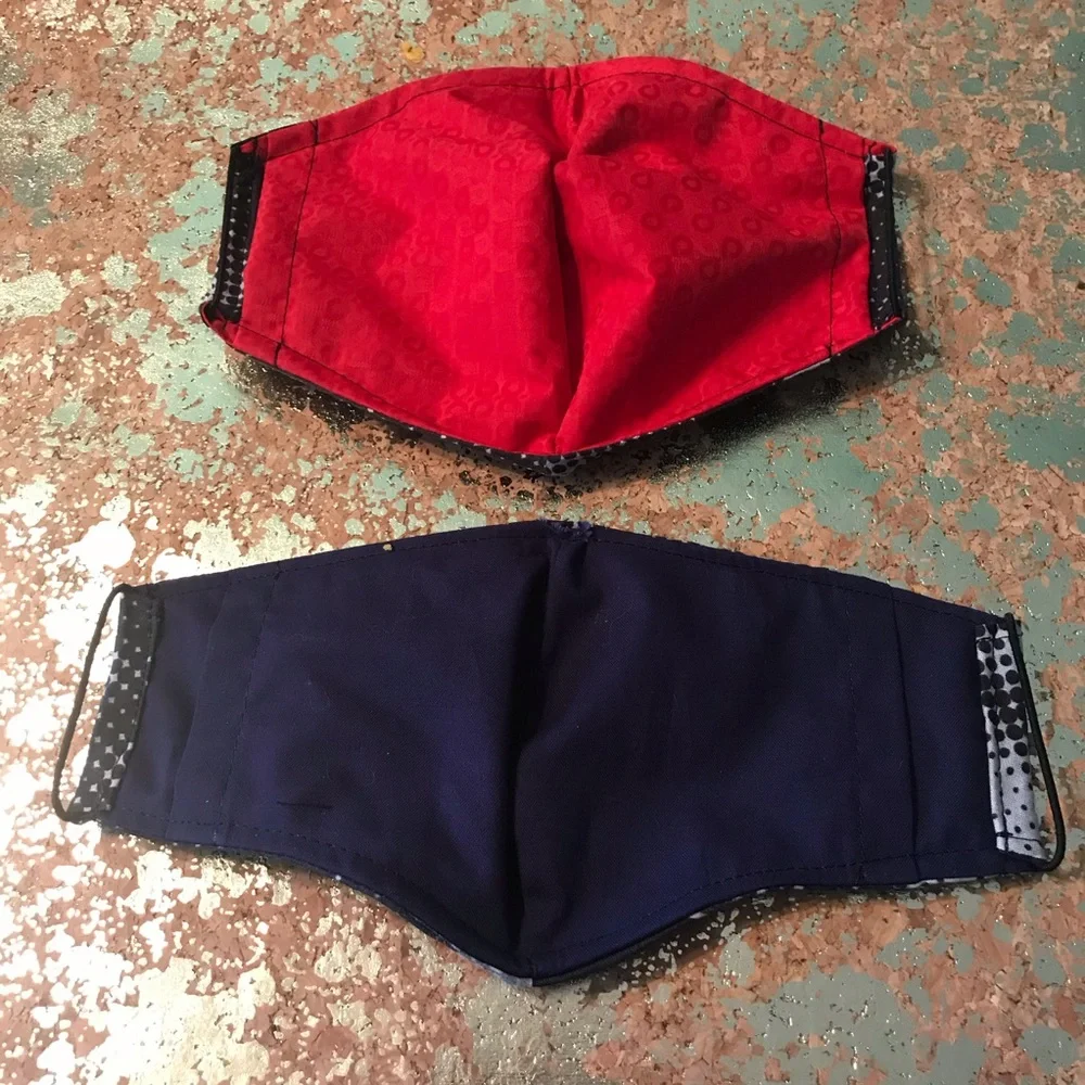 MEN’S AND KIDS MATCHING GRAY PRINT FACE MASK